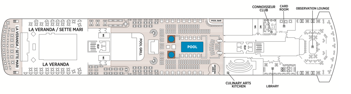 Regent Seven Seas Cruises Seven Seas Explorer Deck Plans Deck 11.png